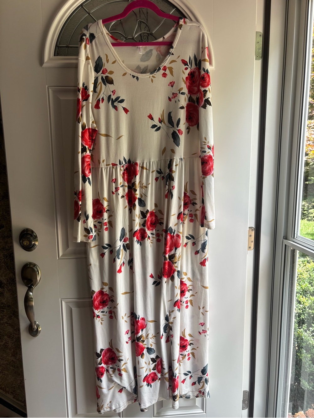 Floral Long Sleeve Maxi Dress